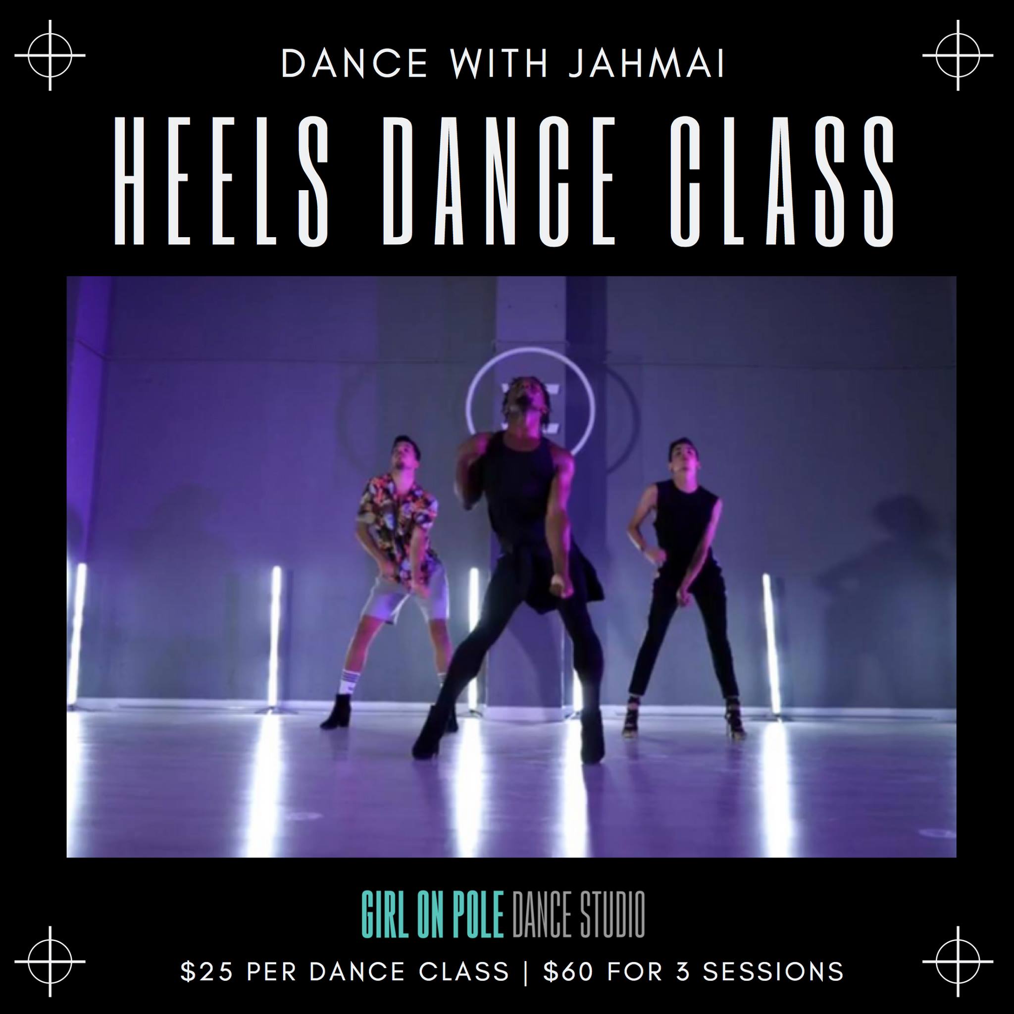 New Instructor Alert!!! Take a BEGINNER HEELS CLASS with Jahmai and experience sensual movement, fun dance routines, and the art of walking in heels. Classes are every Tuesday & Thursday at 6:30pm. Call, text or WhatsApp 801-1069 to sign up today.