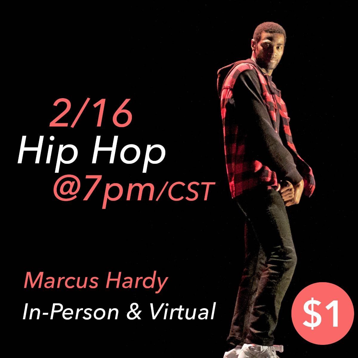 Happy Valentine’s Day GUS! $1.00 Hip Hop Class to celebrate our love for dance! Master Teacher Marcus Hardy February 16 @ 7:00 pm/cst ... In-Person & Virtual Spots Sign up @ guslegacy.org/adultclasses #guslegacy #gusgiordanodanceschool #dancer #masterclass #hiphop #chicago #chicagodance #masterhiphopclass #dance #explorepage #inperson #virtual #inpersondanceclass #virtualdanceclass