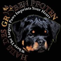 Haus Des Großen Pfoten Rottweilers