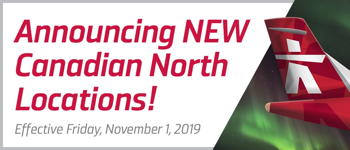 On Friday, November 1, 2019, Canadian North and First Air, Fly the Arctic will unite to serve you as the NEW Canadian North. As part of this change, we will be combining our existing Canadian North and First Air passenger and cargo facilities in four communities - Ottawa, Iqaluit, Edmonton and Yellowknife. We'll also begin serving you with a single website (www.canadiannorth.com) and Customer Contact Centre # (1.800.267.1247 | contact@canadiannorth.com).... For more details, please see our integration updates web page at https://www.canadiannorth.com/integration. We look forward to welcoming you onboard your NEW Canadian North on Friday, November 1, 2019.